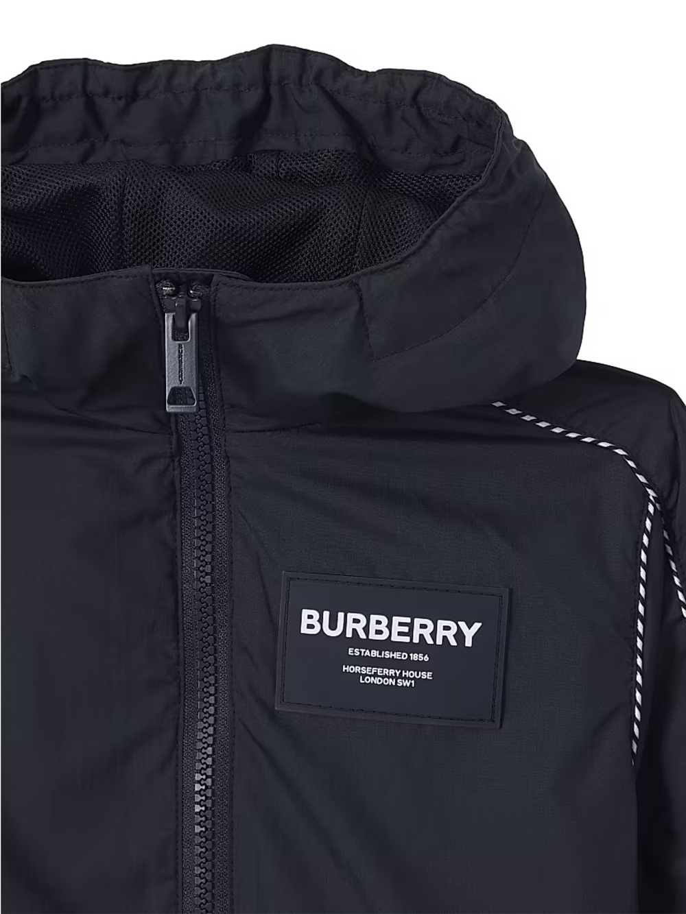 Burberry Black Logo Patch Jacket